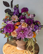Load image into Gallery viewer, Artisan flower arrangement in a modern ceramic vase for Local Flower Delivery