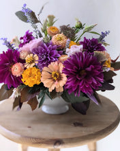 Load image into Gallery viewer, Artisan arrangement in white ceramic vessel for Local Flower Delivery