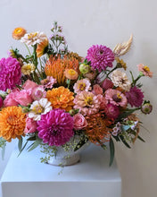 Load image into Gallery viewer, Artisan arrangement in white ceramic vessel for Local Flower Delivery