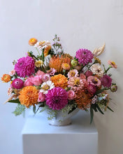 Load image into Gallery viewer, Artisan arrangement in white ceramic vessel for Local Flower Delivery