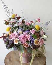 Load image into Gallery viewer, Artisan flower arrangement in a modern ceramic vase for Local Flower Delivery
