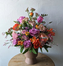 Load image into Gallery viewer, Artisan flower arrangement in a modern ceramic vase for Local Flower Delivery