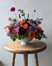 Load image into Gallery viewer, Artisan arrangement in white ceramic vessel for Local Flower Delivery