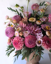 Load image into Gallery viewer, Artisan flower arrangement in a modern ceramic vase for Local Flower Delivery