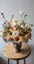 Load image into Gallery viewer, Artisan flower arrangement in a modern ceramic vase for Local Flower Delivery