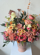 Load image into Gallery viewer, Artisan flower arrangement in a modern ceramic vase for Local Flower Delivery