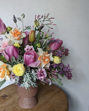 Load image into Gallery viewer, Artisan flower arrangement in a modern ceramic vase for Local Flower Delivery