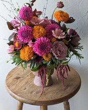Load image into Gallery viewer, Artisan flower arrangement in a modern ceramic vase for Local Flower Delivery
