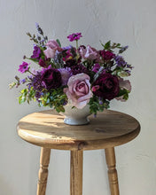 Load image into Gallery viewer, Artisan arrangement in white ceramic vessel for Local Flower Delivery
