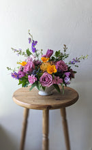 Load image into Gallery viewer, Artisan arrangement in white ceramic vessel for Local Flower Delivery
