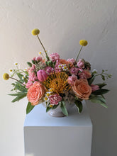 Load image into Gallery viewer, Artisan arrangement in white ceramic vessel for Local Flower Delivery
