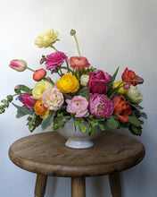 Load image into Gallery viewer, Artisan arrangement in white ceramic vessel for Local Flower Delivery
